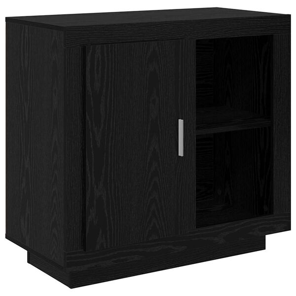 vidaXL Sideboard Svart Ek 80 x 40 x 75 cm Konstruerat tr&auml;