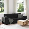 vidaXL 3-sitssoffa svart 220x77x82 cm tyg