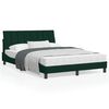 vidaXL Bed with Mattress "Hanko" Dark Green 120x200 cm Velvet