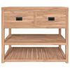 vidaXL Badrumssk&aring;p 90x45x75 cm massiv teak