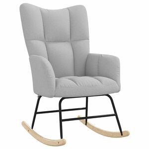 vidaXL Gungstol molngr&aring; tyg