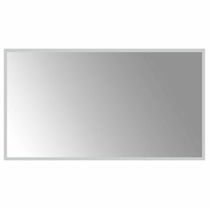 vidaXL LED Badrumsspegel med spegel Transparent 90 x 50 cm h&auml;rdat glas