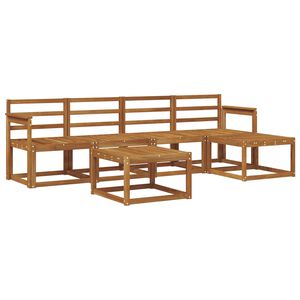 vidaXL Utomhussoffset 6 pcs Naturf&auml;rg