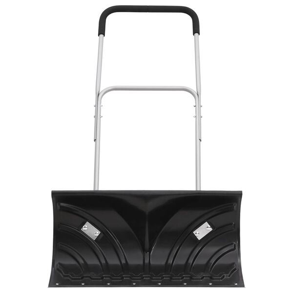 vidaXL Snöskyffel med utdragbart handtag svart 66 cm stålblad