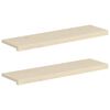 vidaXL F&ouml;nsterbr&auml;dor 2 st Vit 100 x 30 x 2 cm Massivt Ektr&auml;