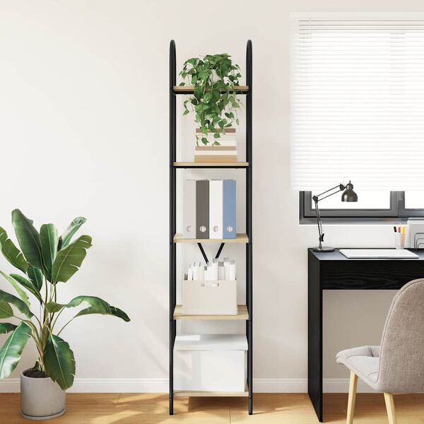 vidaXL Hyllsystem Sonoma-ek 40 x 30 x 183 cm Konstruerat tr&auml;