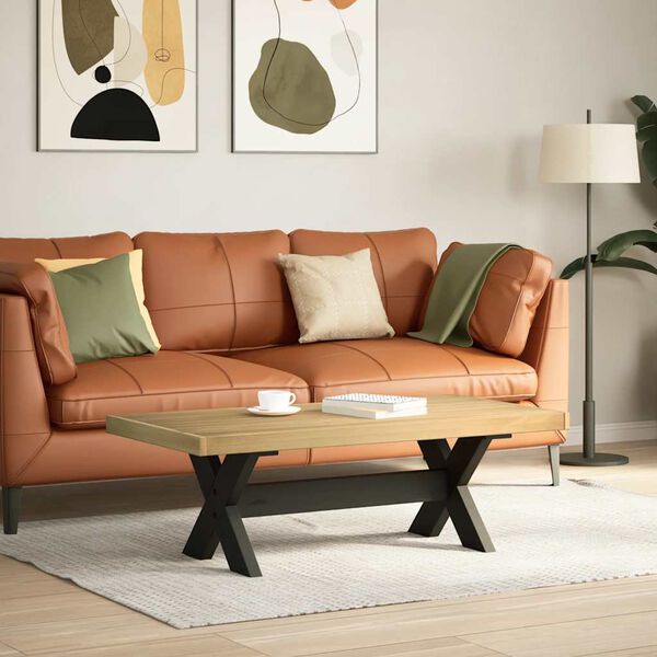 vidaXL Soffbord NOAIN X-formade ben 120x60x40 cm massiv furu