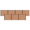 vidaXL St&auml;ngselpanel 7 pcs WPC och aluminium Brun