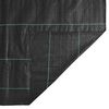 vidaXL Ogräsmatta svart 4x25 m PP
