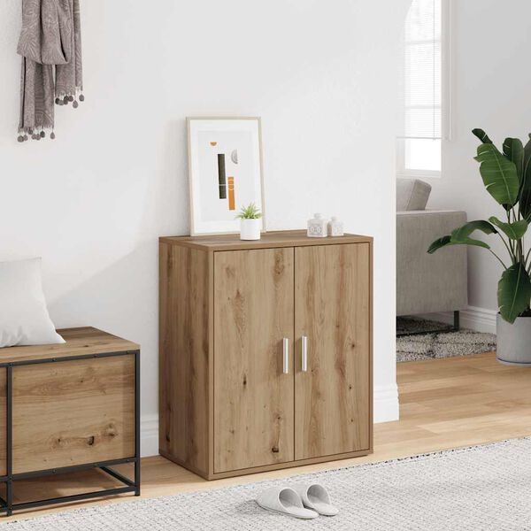 vidaXL Skoskåp artisan ek 60x35x70 cm konstruerat trä