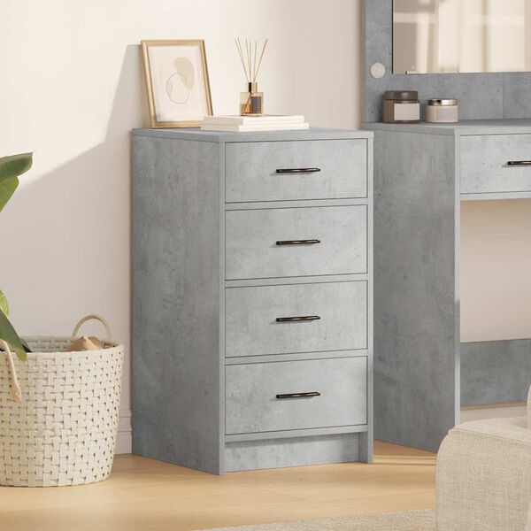 vidaXL Sideboard med låda Betonggrå 40 x 41 x 75 cm Konstruerat trä