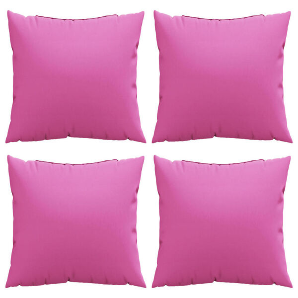 vidaXL Spridda Kuddar Enf&auml;rgad 4 pcs Rosa 60 x 60 cm Polyester Tyg