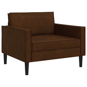 vidaXL XL F&aring;t&ouml;lj Brun Faux Mockal&auml;der