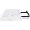 vidaXL V&auml;gg hylla 4 pcs Vit marmor 90 x 23,5 x 4 cm Konstruerat tr&auml;