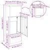 vidaXL Paketbox Rostig 44,5 x 29 x 110,5 cm V&auml;derbest&auml;ndig st&aring;l