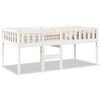 vidaXL Barns&auml;ng utan madrass vit 90x190 cm massiv furu