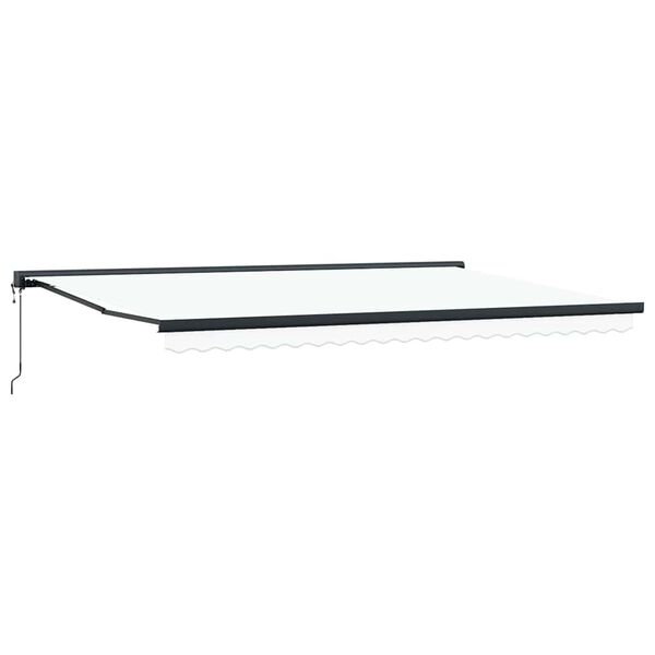 vidaXL Markis Vit 350 x 250 x 165 cm Polyester och aluminium