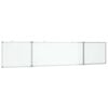 vidaXL Magnetisk whiteboard hopf&auml;llbar 200x40x1,7 cm aluminium