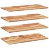 vidaXL Sv&auml;vande hyllor 4 st 100x40x2 cm behandlat massivt akaciatr&auml;