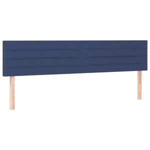 vidaXL S&auml;nggavlar bl&aring; 200x5x78/88 cm tyg