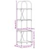 vidaXL Hyllsystem R&ouml;kt ek 40 x 30 x 146 cm Konstruerat tr&auml;