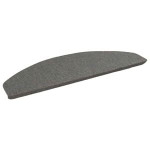 vidaXL Sj&auml;lvh&auml;ftande trappmattor 15 st 80 x 28 x 3,5 cm Gr&aring;