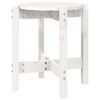 vidaXL Soffbord vit &Oslash; 42,5x45 cm massiv furu