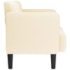vidaXL Loveseat soffa cremef&auml;rgad 109 cm manchestertyg