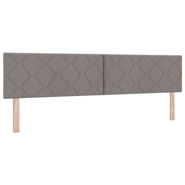 vidaXL Huvudgavel med huvudgavel Taupe 200 cm Konstläder