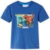 vidaXL T-shirt f&ouml;r barn m&ouml;rkbl&aring; melange 116