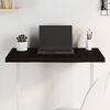 vidaXL Bordsskiva mörkbrun 80x50x(2-4) cm behandlad massiv ek