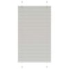 vidaXL Plisserad persienn ljusgr&aring; 70x150 cm tyg bredd 69,4cm polyester