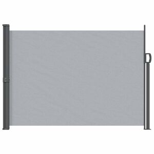 vidaXL Utf&auml;llbar sidomarkis 100% polyester, j&auml;rn, st&aring;l