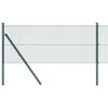 vidaXL Svetsat tr&aring;dgaller markf&auml;ste 100 x 0,5 m PVC-belagda st&aring;l Gr&ouml;n
