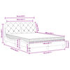 vidaXL Bed with Mattress Light Grey 140x200 cm Velvet