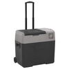 vidaXL Kylbox med hjul & handtag 50 L svart & gr&aring; polypropylen