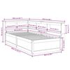 vidaXL S&auml;ng med bokhylla utan madrass vit 90x200cm massiv furu