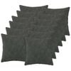 vidaXL Kasta Kudde 12 st HEERLEN Antracit 45 x 45 cm Mikrofiber Fleece