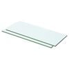 vidaXL Hyllplan 2 st glas genomskinlig 50x15 cm