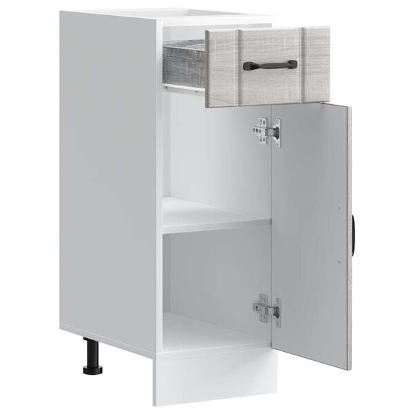 vidaXL Bassk&aring;p f&ouml;r k&ouml;k Lucca gr&aring; sonoma konstruerat tr&auml;