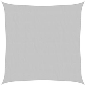 vidaXL Solsegel ljusgr&aring; 2x2 m 100% polyesteroxford
