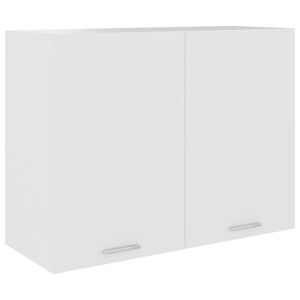 vidaXL V&auml;ggsk&aring;p &ldquo;Lyon&rdquo; vit 80x31x60 cm konstruerat tr&auml;
