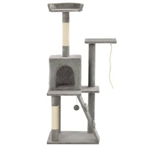 vidaXL Kl&ouml;str&auml;d med sisalpelare 120 cm gr&aring;