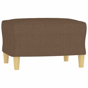 vidaXL Fotpall brun 60x50x41 cm tyg