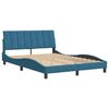 vidaXL Bed Frame without Mattress "Hanko" Blue 140x200 cm Velvet