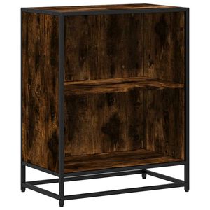 vidaXL Bokhylla r&ouml;kf&auml;rgad ek 60x35x76 cm konstruerat tr&auml;