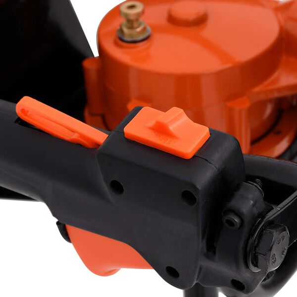 vidaXL Jordborrmaskin med tillbehör stål