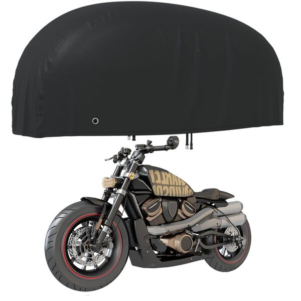 vidaXL Motorcykelskydd svart 230x95x125 cm 210D oxford