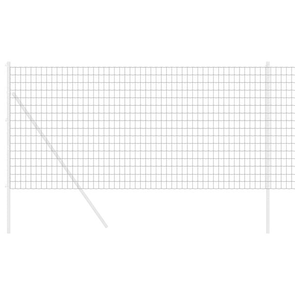 vidaXL Eurogärdsel Grå 1.4 x 10 m PVC-belagt järn
