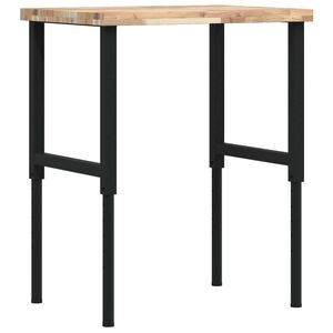 vidaXL Arbetsb&auml;nk 80x60x(73-99,5) cm massiv akacia rektangul&auml;r